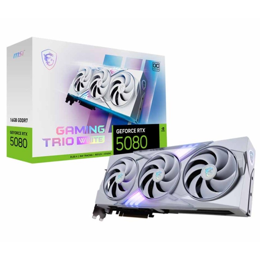 MSI RTX5080 GAMING TRIO OC WHITE 16GB GDDR7