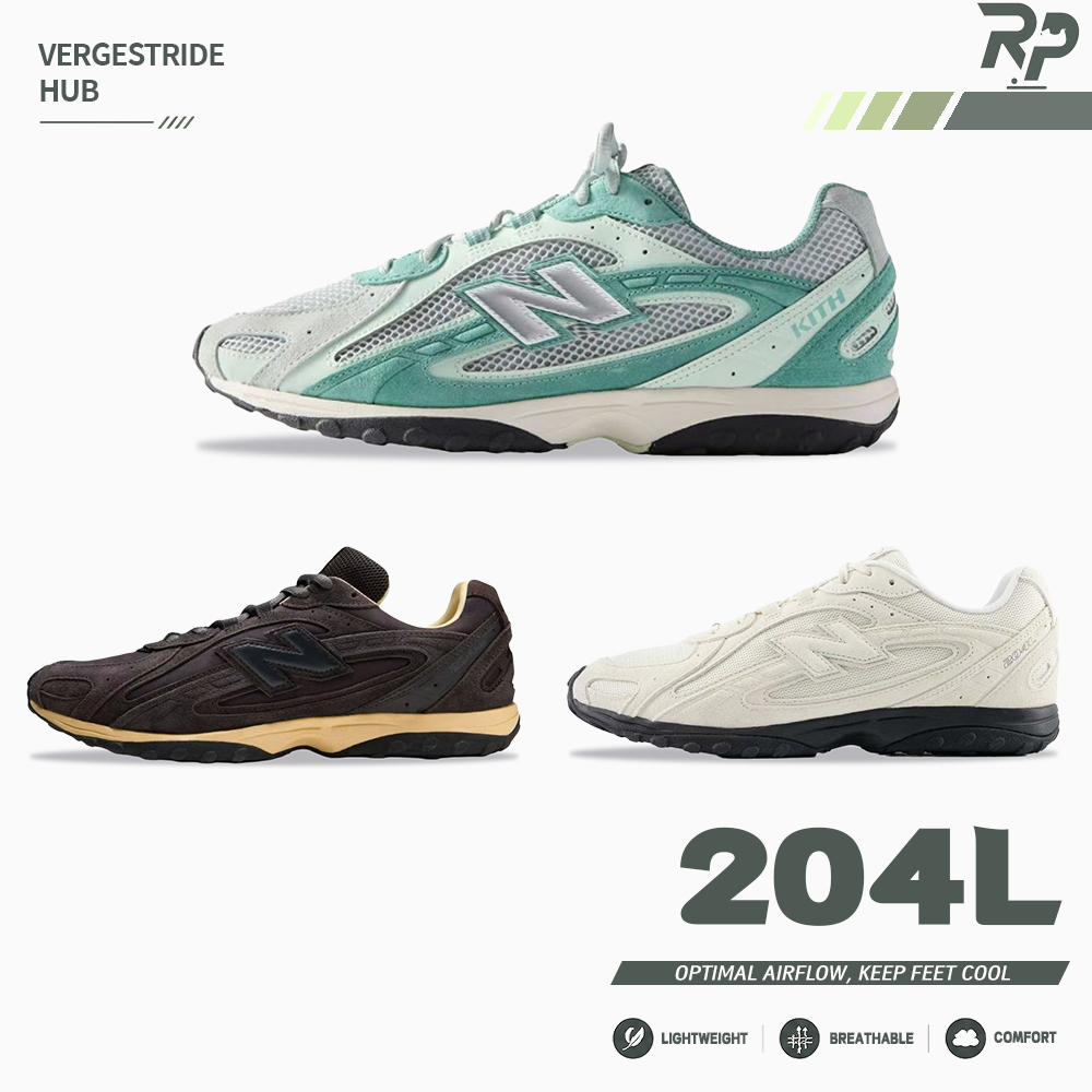 🌏 100% สินค้าแท้👟 NB 204L รองเท้ากีฬาสำหรับชายหญิง