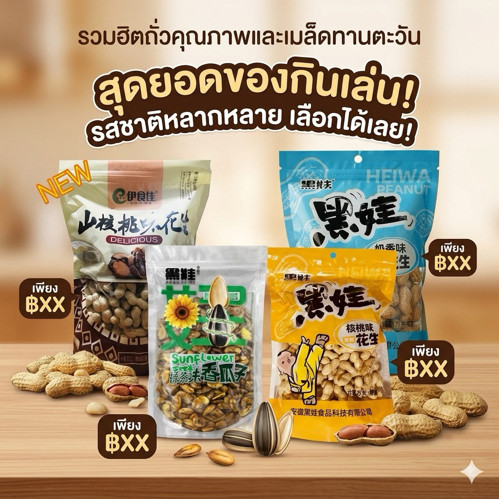 รวมถั่วขายดี กรุณาอ่านรายละเอียดหน่อยก่อนสั่งสินค่านะคะ