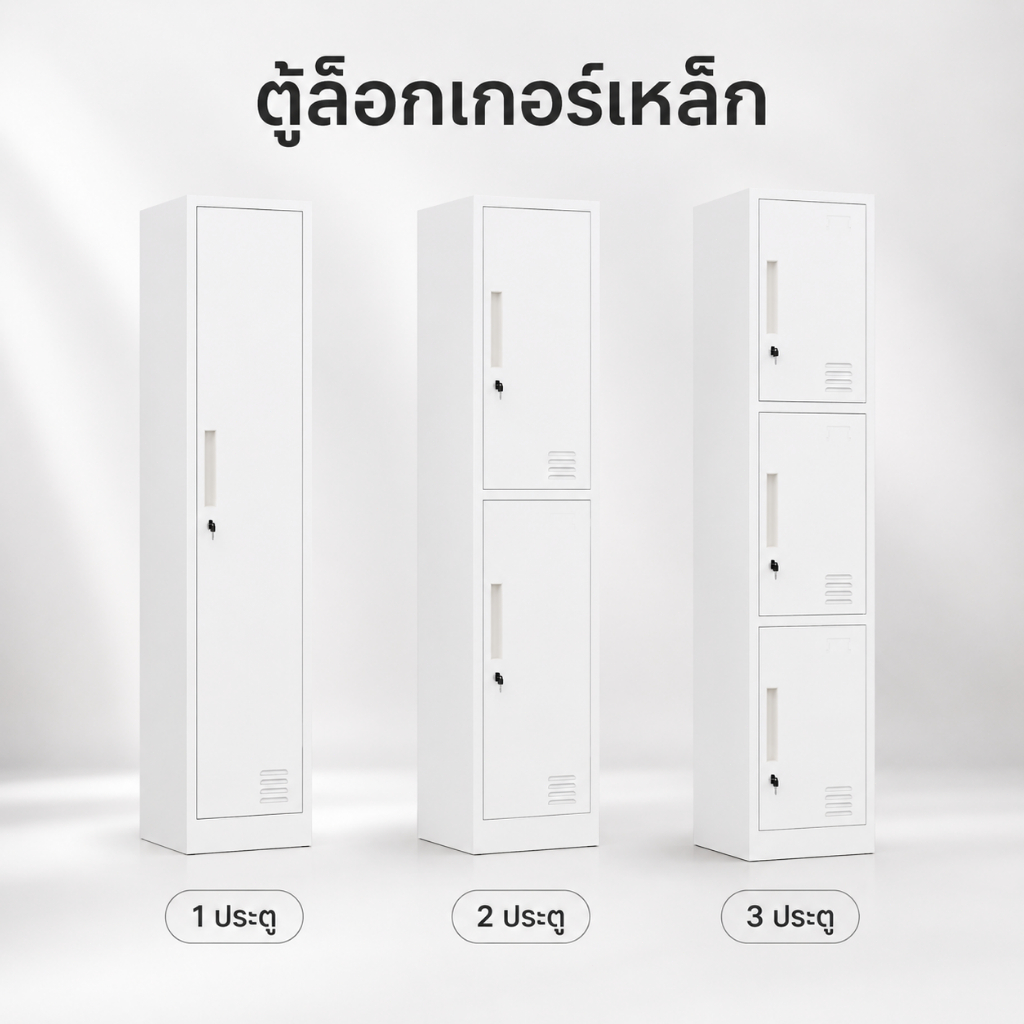 Tocoma ตู้เสื้อผ้าเหล็ก ตู้เก็บของ 1/2/3/6/9/12 บาน ตู้ล็อกเกอร์พนักงานกันความชื้น