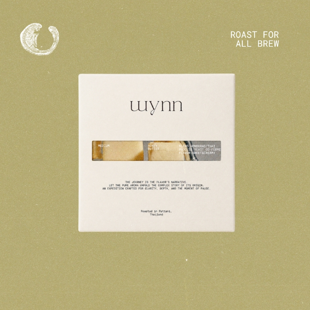 เมล็ดกาแฟคั่ว WYNN COFFEE Honey Butter Blend ฮอนดูรัส ไทย Yeast Co-Fermentation วานิลลาคาราเมล (250g