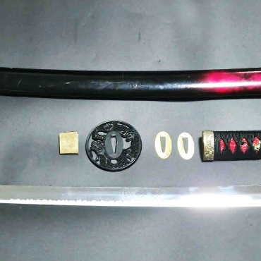 ดาบคาตานะ (katana) ใบโลหะไม่มีคม  มือสองจากญี่ปุ่น ถอดประกอบได้ Replica katana sword