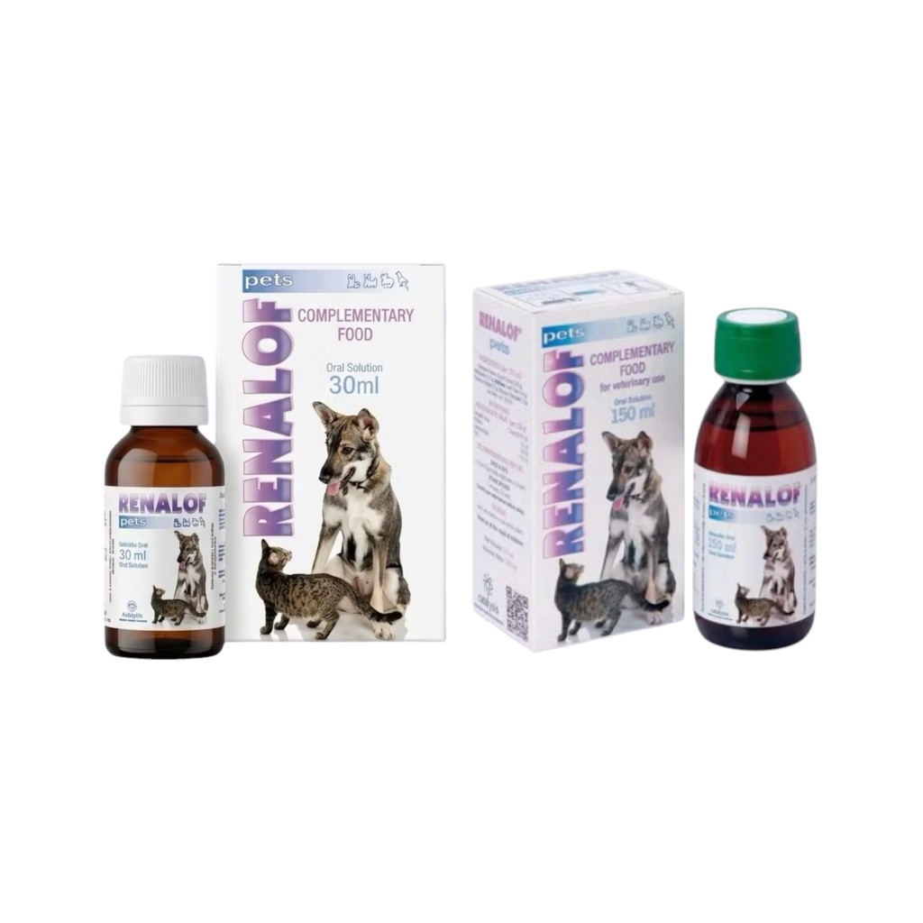 Renalof Pets 30 ml 150 ml รีน่าลอฟ เพ็ทส์ อาหารเสริม วิตามิน ฉี่ไม่ออก กระเพาะปัสสาวะอักเสบ
