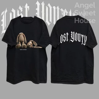 (COD) Angle Official เสื้อยืดผู้หญิงแขนสั้น ลายตุ๊กตากระต่ายน่ารัก ทรงหลวม โอเวอร์ไซซ์ ผ้านุ่ม ใส่สบาย แฟชั่นเกาหลี
