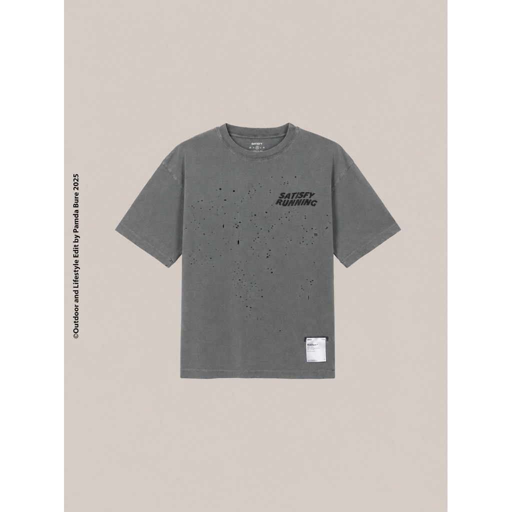 🚩พร้อมส่ง SATISFY “SATISFY” MothTech™ T-Shirt Dark Grey