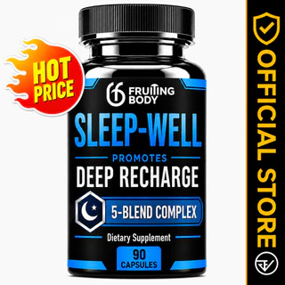 Sleep-Well 5-Blend Complex เห็ดหลินจือ Magnesium L-Threonate, Glycinate, L-Theanine 90 แคปซูล 30-Day Supply