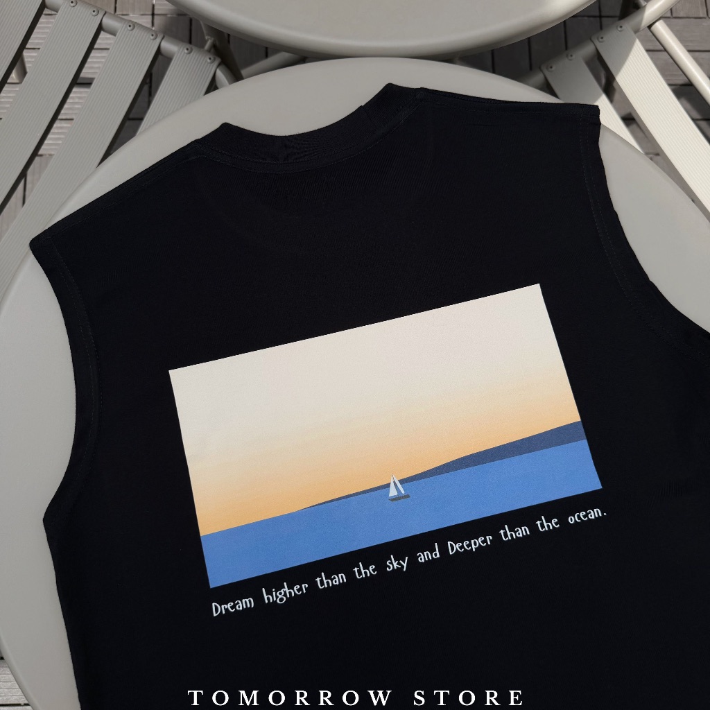 TOMORROW-เสื้อแขนกุด เนื้อผ้าคอลตอล 100% - Dream higher รูปที่ 5