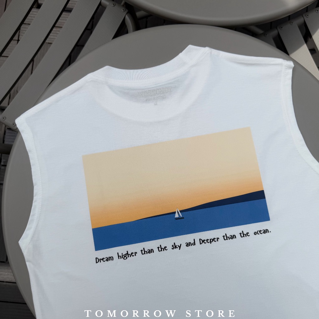 TOMORROW-เสื้อแขนกุด เนื้อผ้าคอลตอล 100% - Dream higher รูปที่ 6