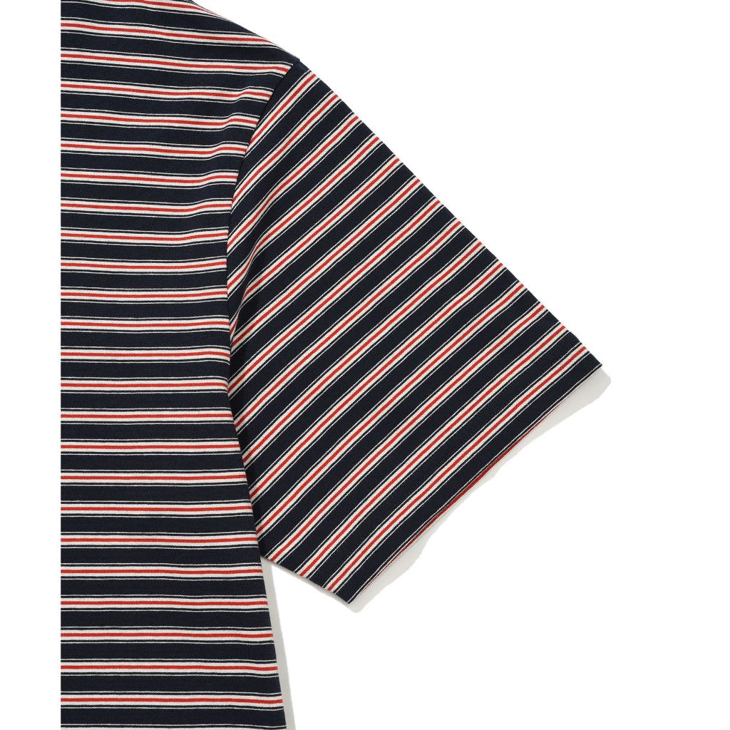WACKY WILLY เสื้อยืดรุ่น Multi-Pin Stripe Short Sleeve T-Shirt Navy (80112SMPSSU_S6NAXX) — صورة 5
