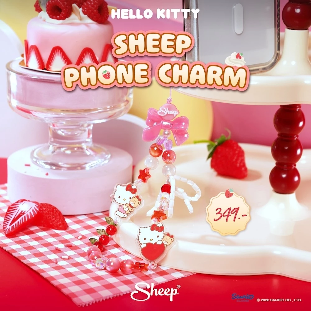 [Strap Hello Kitty] Hello Kitty Collection Strap Phone Charm สายคล้องมือถือสุดน่ารัก ลิขสิทธิ์แท้ซานริโอ้ ลายHello Kitty