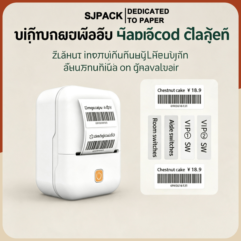 Y2 เครื่องปริ้นไร้หมึก (เมนูไทย) เครื่องปริ้นพกพา เครื่องปริ้นสติ๊กเกอร์ พิมพ์ที่อยู่ รูปภาพ