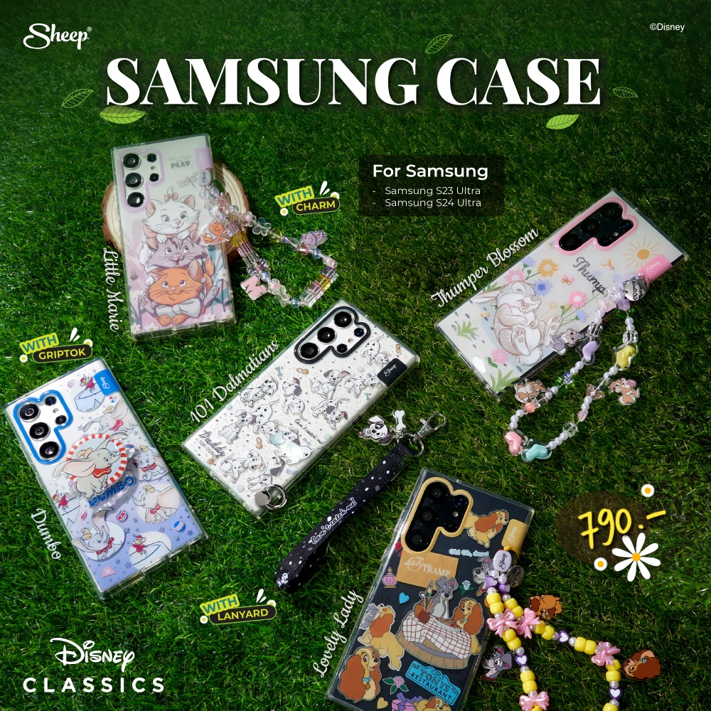 [S23Ultra/S24Ultra/S25Ultra /S26Ultra Animals]Disney Animals Limited Collection เคสSamsung มีMagnet ฟรี Griptok/Strap