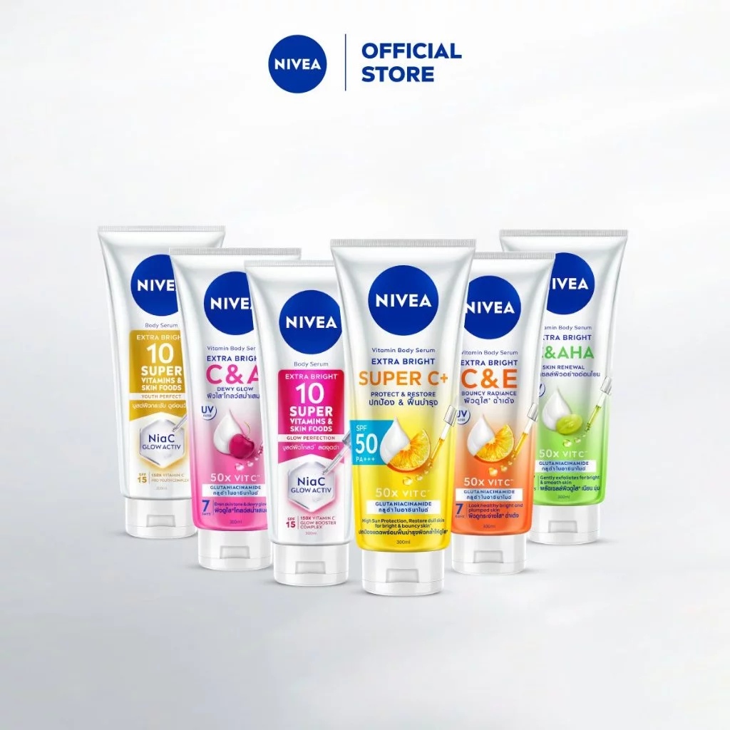 นีเวีย วิตามิน โลชั่นบำรุงผิวกาย 300-320 มล. 2 ชิ้น NIVEA โลชั่น Body lotion