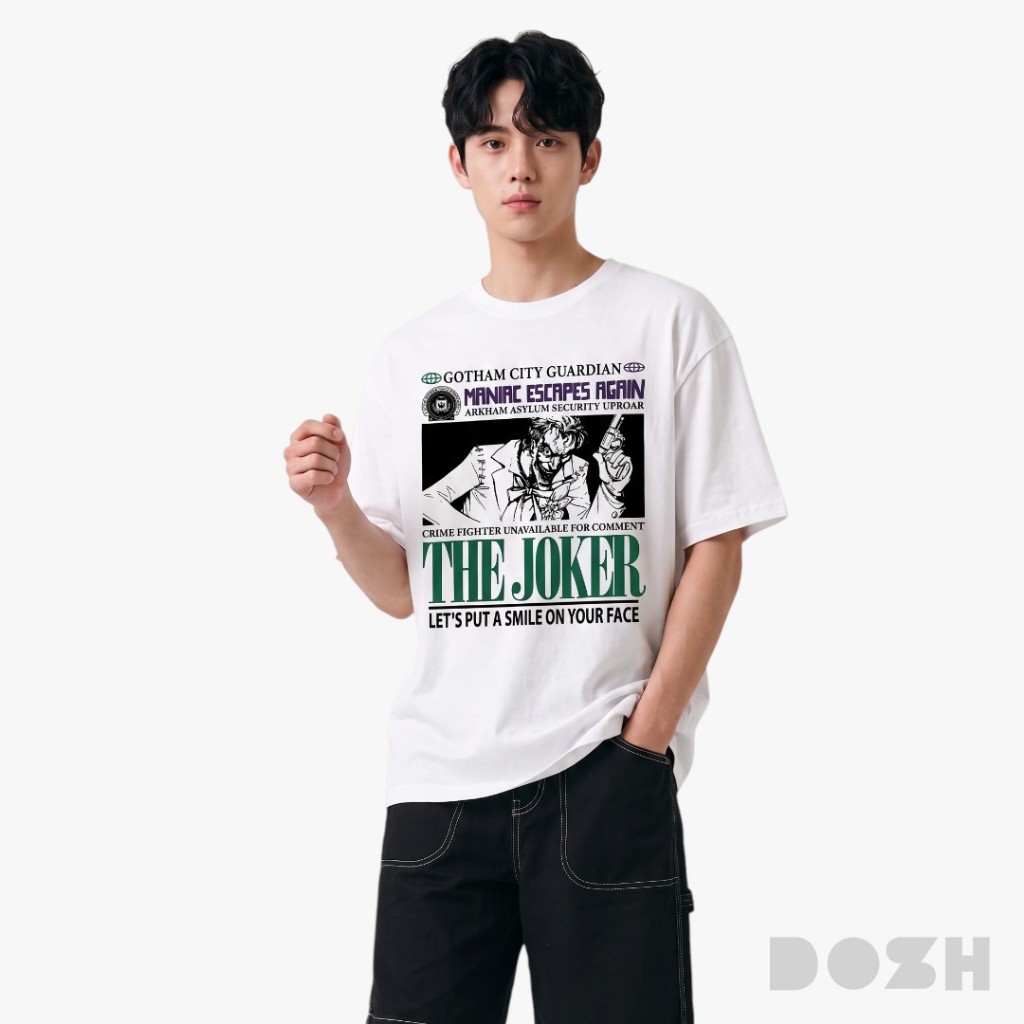 DOSH-UT MEN'S T-SHIRTS BATMAN เสื้อยืดคอกลมผู้ชาย 1LBMT5008-OW (S-2XL)