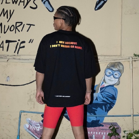 ZeroSeam Technology Tee (Oversize) – Gradient fire