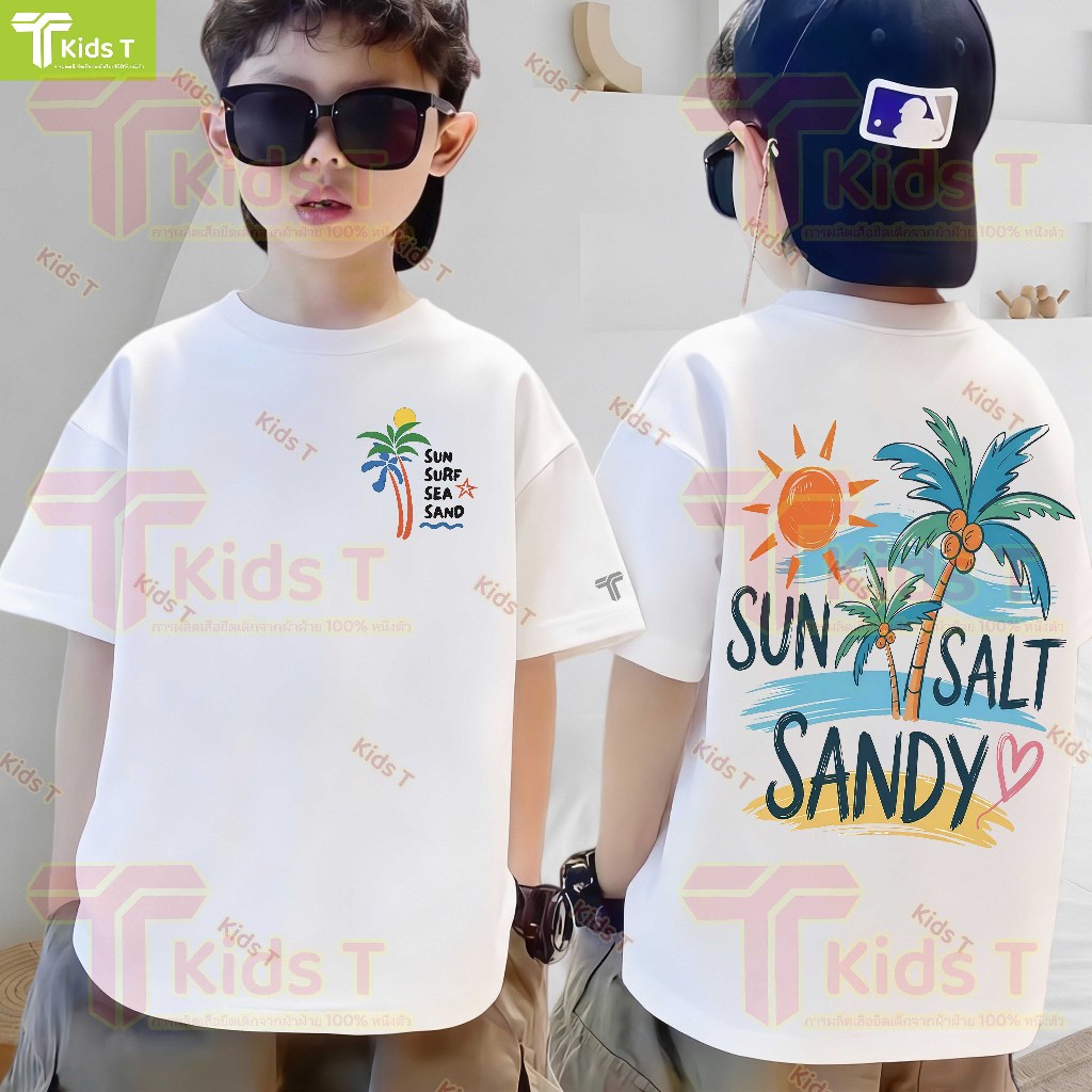 เด็ก เสื้อยืดเด็ก เสื้อเด็กผู้ชาย เด็กผู้หญิง kids เสื้อผ้าเด็ก คอตตอนแท้ ระบายอากาศดี นุ่มใส่สบาย 1ขวบ เสื้อเด็ก #68
