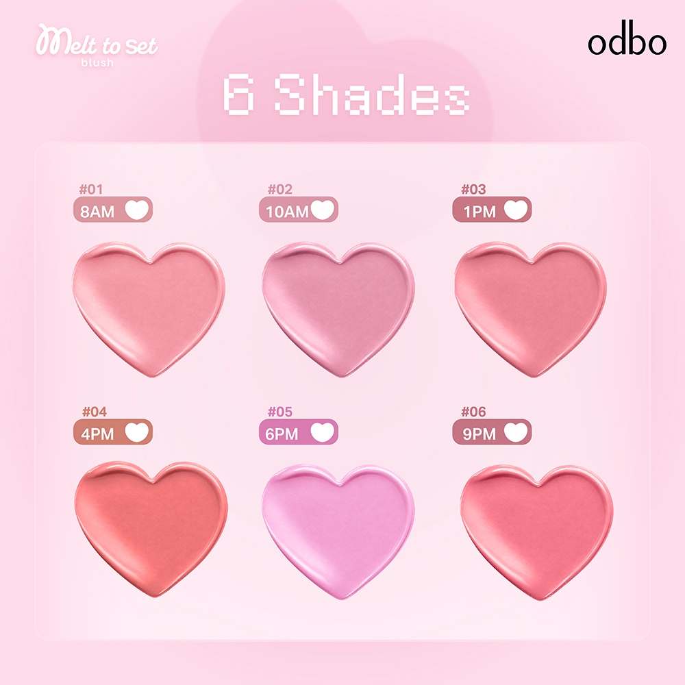 ODBO أحمر خدود Melt-to-Set ‏OD1338 — صورة 4