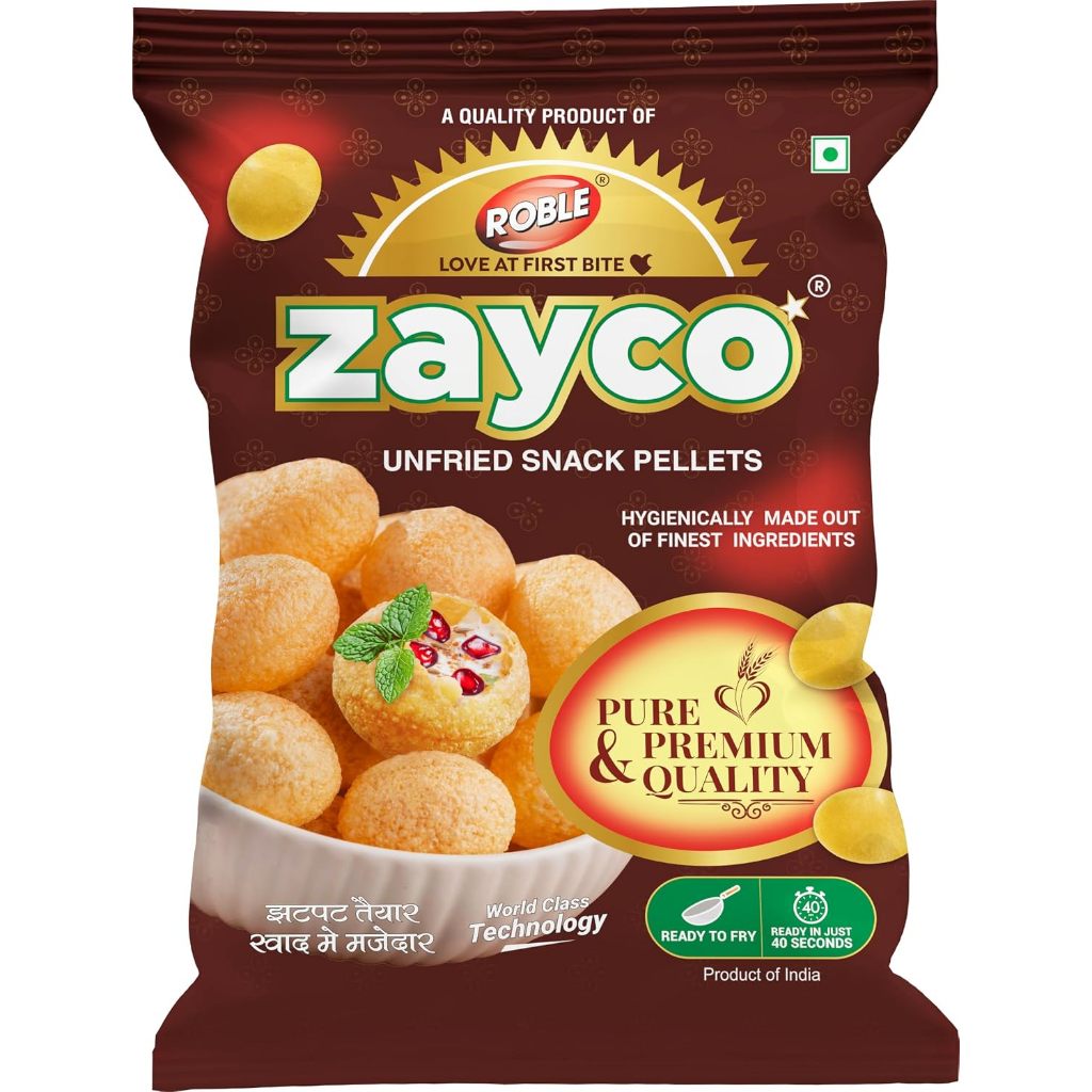 Zayco Pani Puri Frying Sheets 1kg Ready to Fry