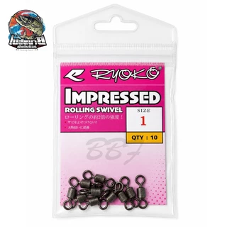 Ryoko lmpressed Rolling swivel ลูกหมุน สำหรับตกปลา ทน แข็งแรง เนื้องานเป็นสแตลเลส ทนต่อการกัดกร่อน มาตรฐานญี่ปุ่น