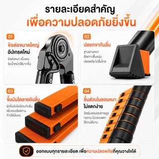 บันไดพับได้ บันได บันไดอลูมิเนียม รับน้ำหนักได้ 1000KG ยืดหดและพับเก็บง่าย ง่ายต่อการพกพา แข็งแรงไม่โยก