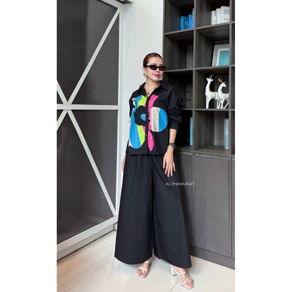 ชุดเซตที่แน่นพุง รุ่นนี้เราจัดให้แบบสบายขั้นสุด! เอวยางยืดรอบตัว ยืดได้