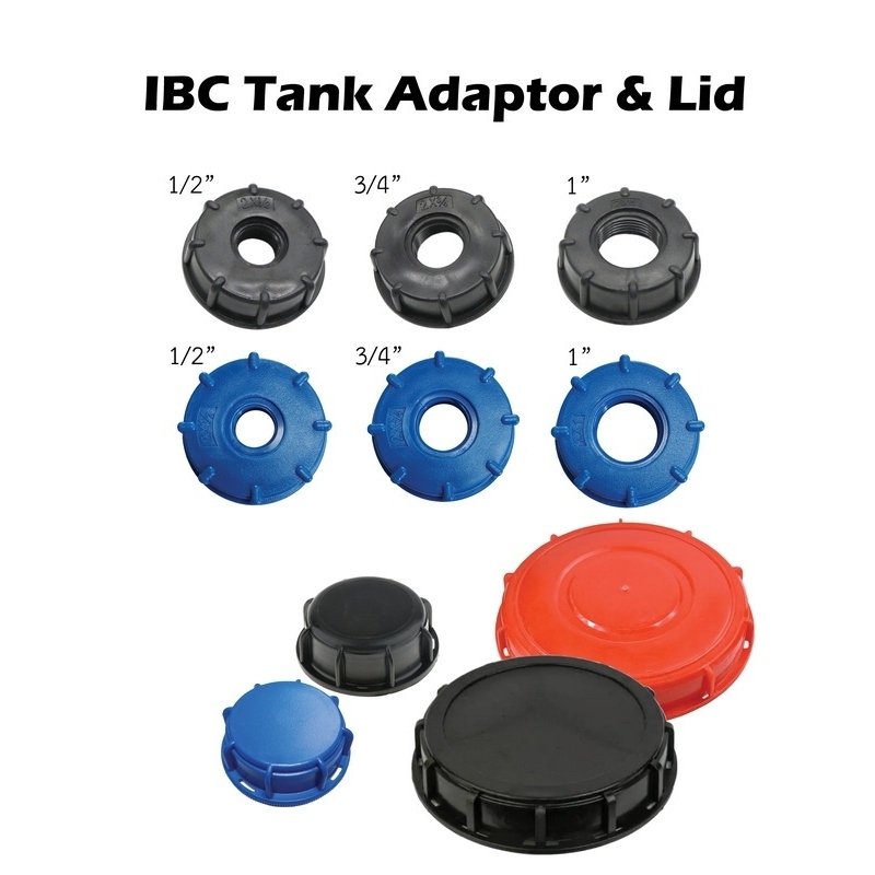 IBC Tank Adapter & Tank Lid สำหรับถัง - ตัวแปลงขนาดท่อสำหรับถัง IBC และฝาถัง IBC