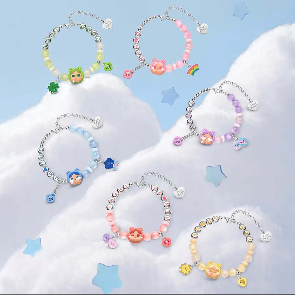 พร้อมส่งในไทย CRYBABY × Care Bears Series - Bracelet Blind Box ของแท้