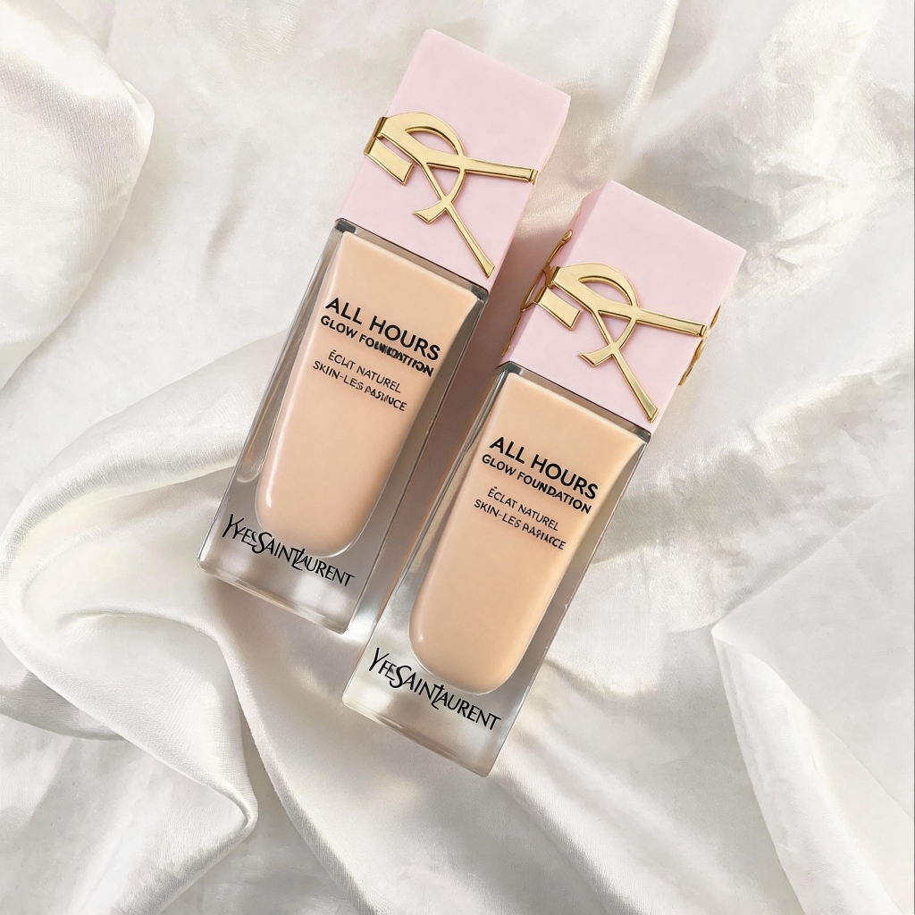 ใหม่เอี่ยม ของเดิม พร้อมส่งYSL All Hours Glow Foundation 25ml รองพื้นผิวจริง เนื้อบางเบา ติดทน ของแท้