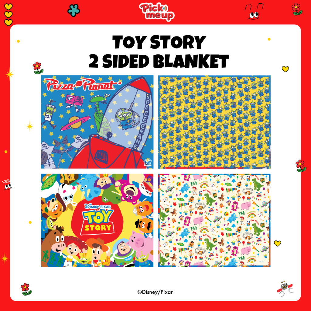 PickMeUp ผ้าห่มพิมพ์ลายสองด้าน Toy story ลิขสิทธิ์ Disney