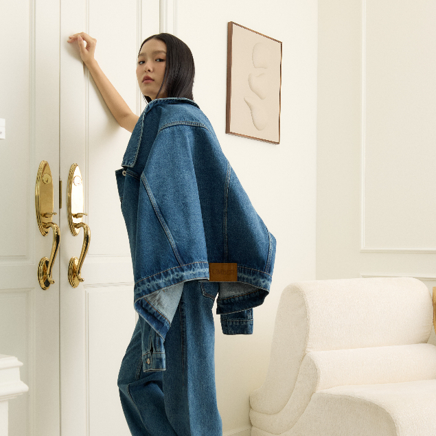 Umber set jeans #1052//1051 เซทยีนส์ Oversize ผู้หญิง แจ็คเก็ตยีนส์ + กางเกงยีนส์ขากว้าง สไตล์เกาหลี Vintage Denim Look
