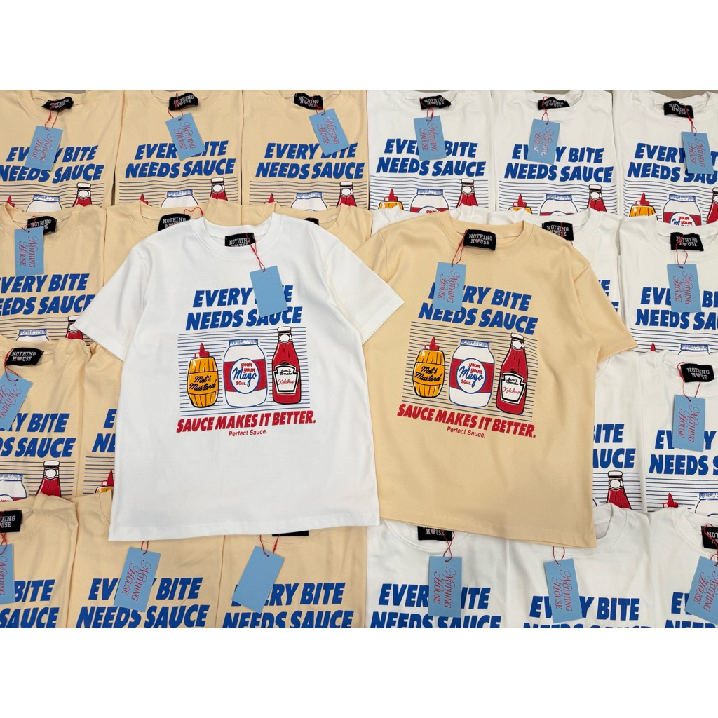 เสื้อยืดoversized(Nothing House)ซอส