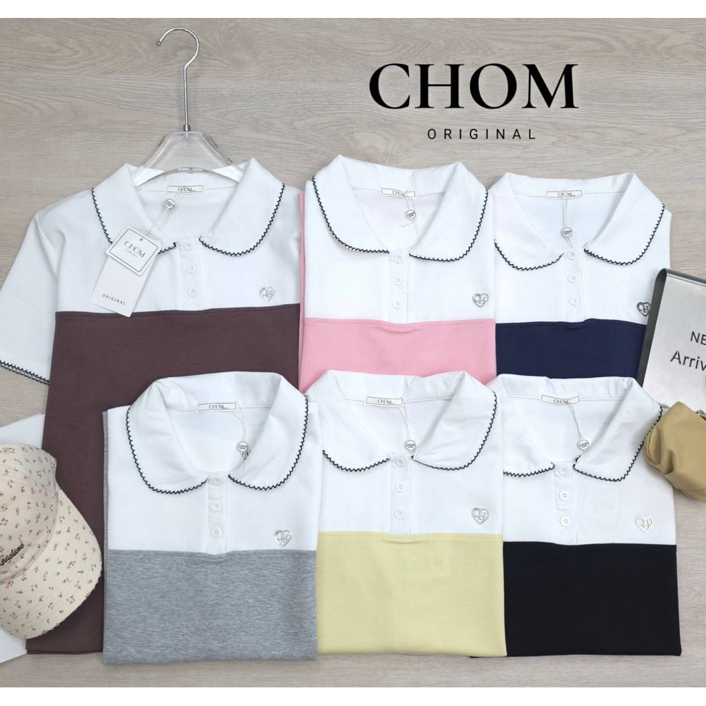 เสื้อคอปกดีไซน์มินิมอล สีหวานละมุน ใส่แล้วดูแพงแบบคุณหนูเกาหลี 💖
