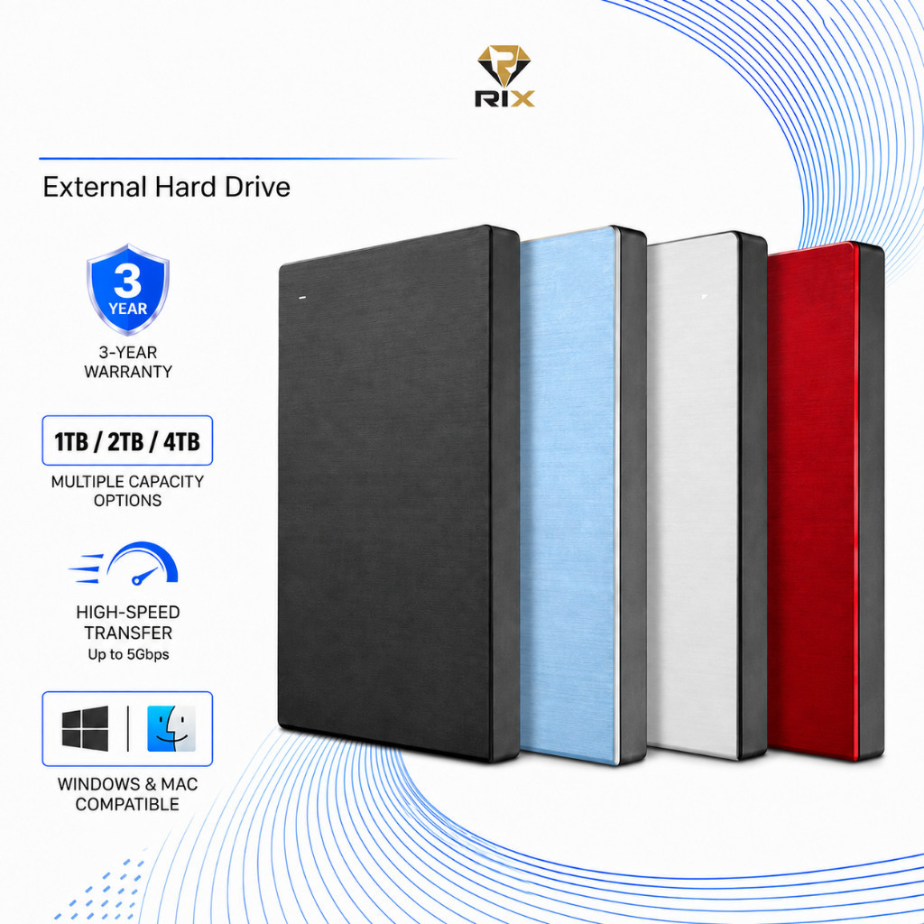 ฮาร์ดดิสก์แบบพกพา1TB-2TB-4TBฮาร์ดดิสก์ One Touch HDD Portable hard drives  ฮาร์ดดิสก์แบ 2.5'' Extern