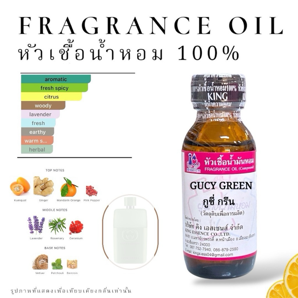 หัวเชื้อน้ำหอม กลิ่น กุชี กรีน GUSY GREEN