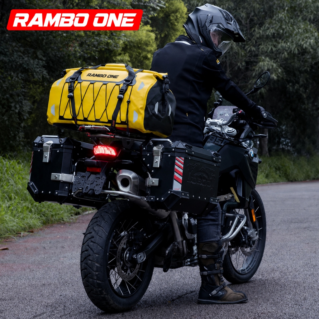 RAMBO ONE ใหม่ MB4 Waterproof Bag กระเป๋าเดินทาง กระเป๋าหลังมอเตอร์ไซค์กันน้ำ เอนกประสงค์ รูปที่ 8