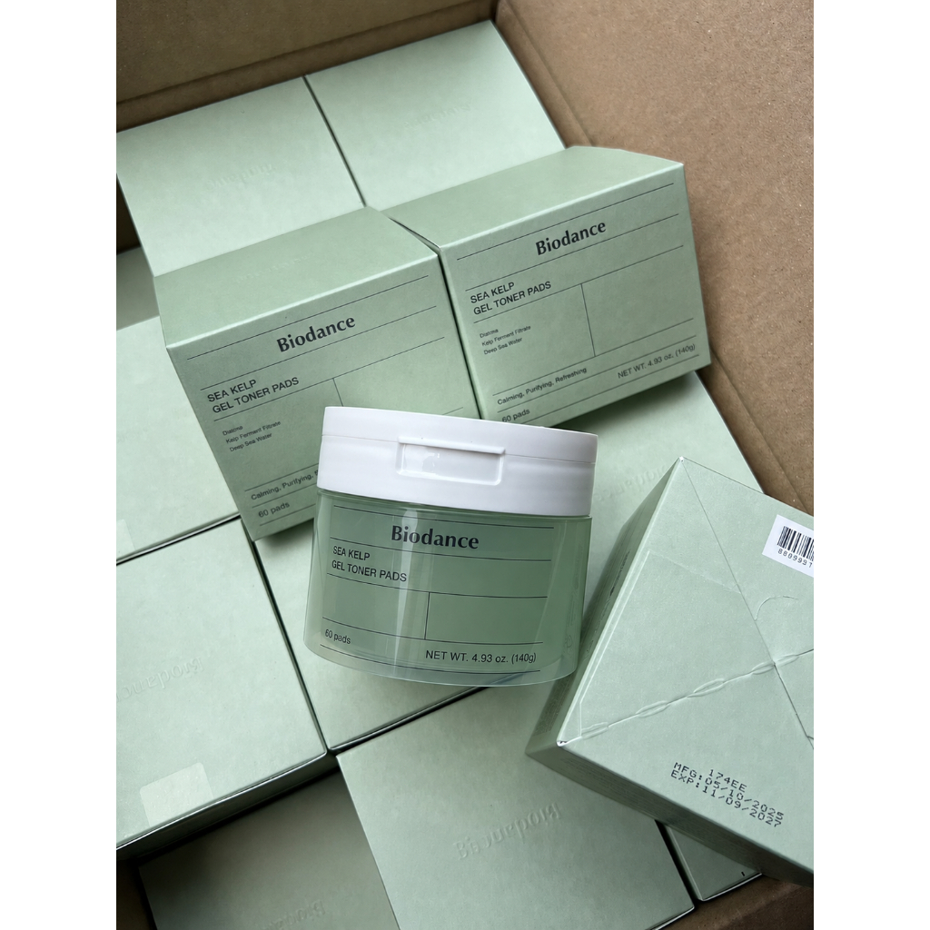 พร้อมส่ง ของแท้💯% BIODANCE Sea Kelp Gel Toner Pads (60 pads) เหมาะสำหรับผิวมัน ผิวผสม เป็นสิวง่าย ex