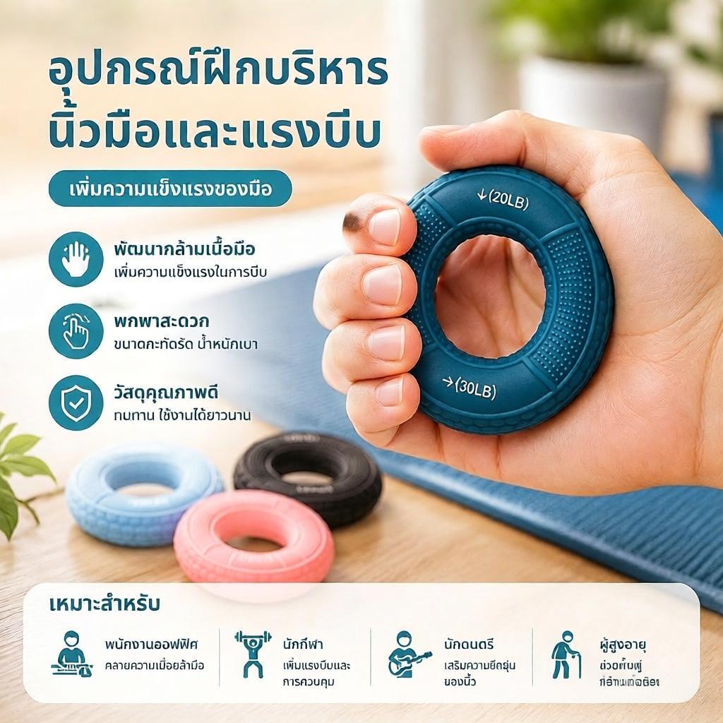 Hh ลูกบอลนวดมือ ลูกบอลบริหารมือ บอลบีบมือ อุปกรณ์บริหารมือ บีบคลายเครียดบริหารนิ้วมือ อุปกรณ์ฝึกความแข็งแกร่ง