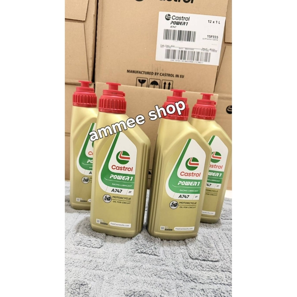 หัวเชื้อ 2t Castrol A747 เกรดแข่ง ขนาด 1 ลิตร ของแท้