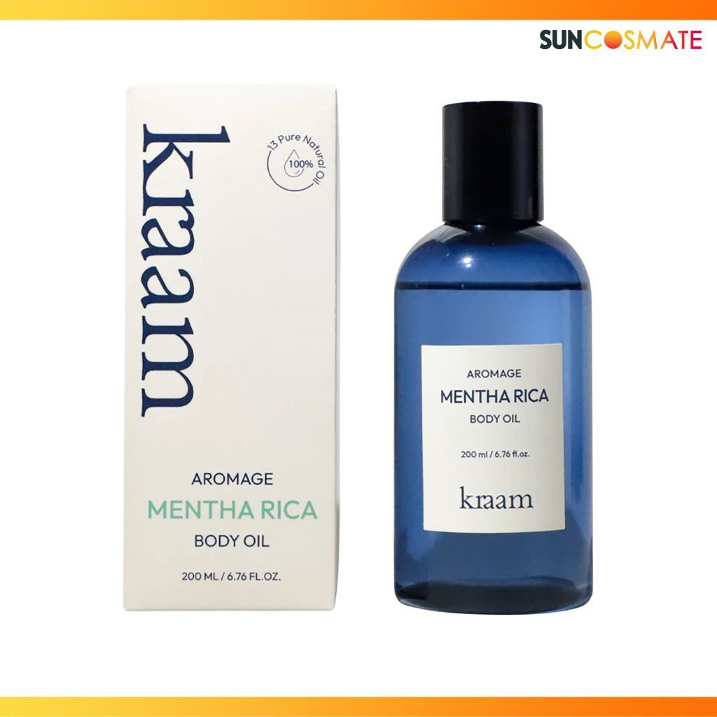 Kraam aromage mentha rica body oil 200ml