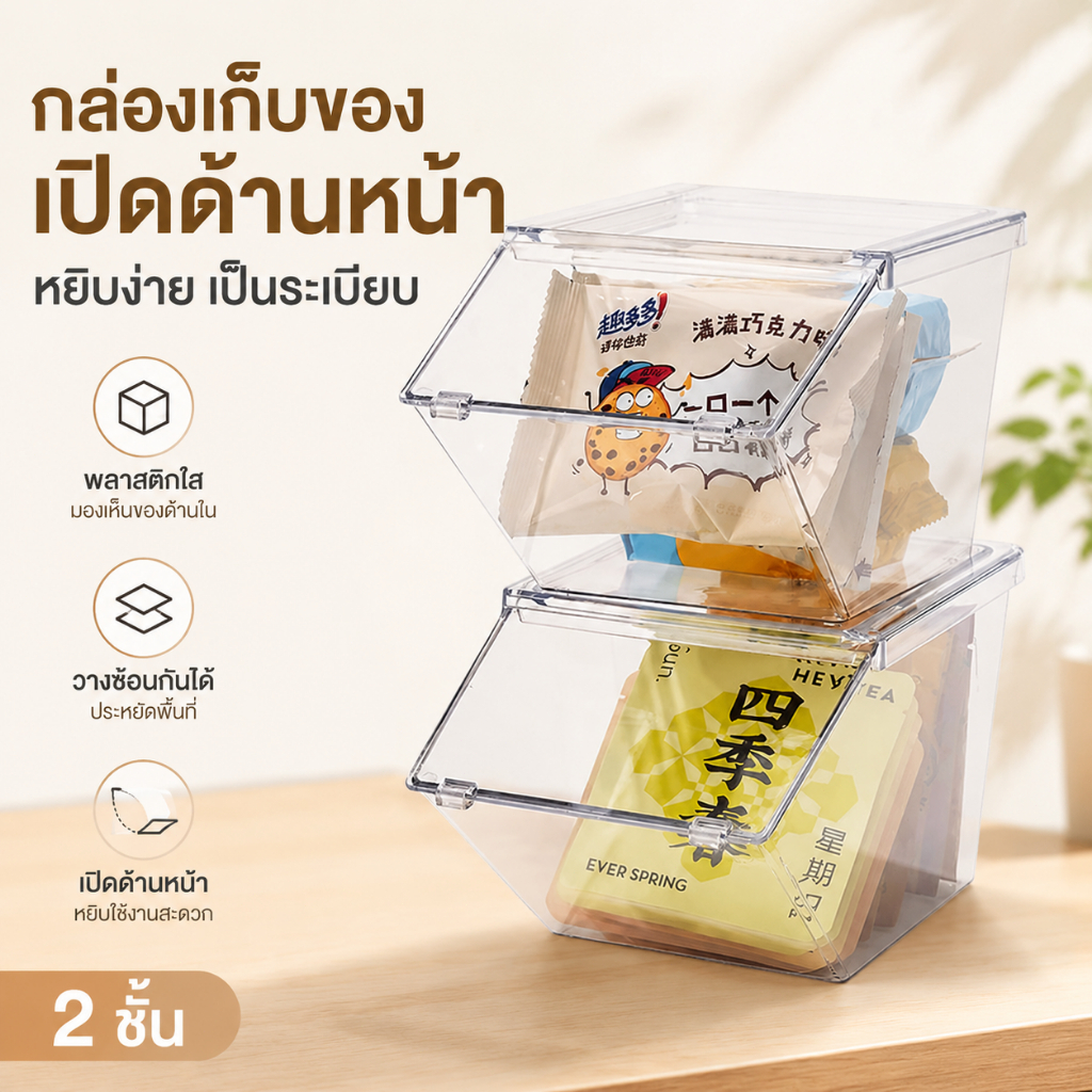 กล่องเก็บกาแฟ กล่องจัดระเบียบกาแฟ ใช้ในครัว ใส่ซองกาแฟ กล่องเก็บกาแฟและชา กล่องจัดระเบียบอเนกประสงค์ ใช้ในครัว