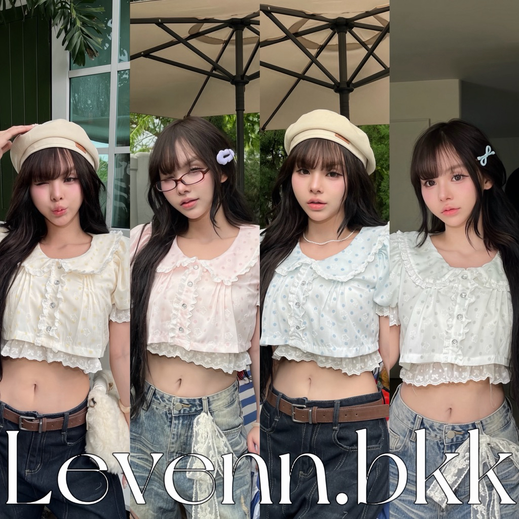Levenn.bkk • Ella Crop เสื้อครอปทรงสั้น ดีเทลน่ารัก ทรงสวยแมทง่าย