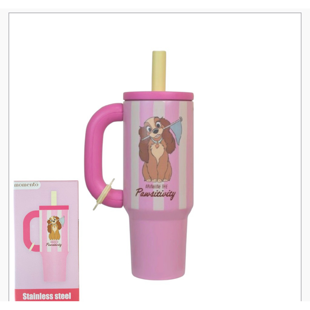 (พร้อมส่ง)ลายขายดี 🍎แก้วเก็บความเย็นMomento x Lady and the tramp 1200 Ml.
