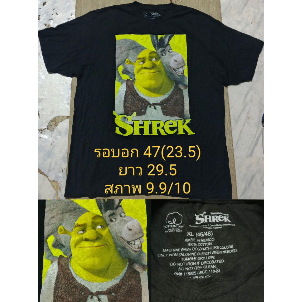 เสื้อSHREK ลิขสิทธิ์เเท้ XL สภาพดีมาก (อ่านรายละเอียด)
