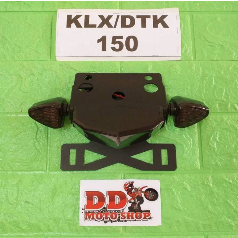 ท้ายสั้น KLX150 DTK150 BF150 D-TRACKER150 #ใส่ไฟเลี้ยวแต่ง #โครงเหล็กหนา 1.2 มม. ไฟท้าย KLX150