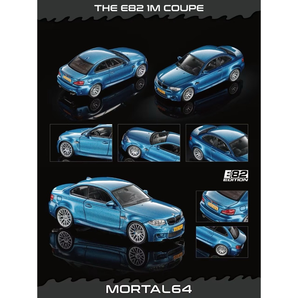 ▫️BMW E82 1M Coupe MOT64BBE82A01VS Scale 1:64 ยี่ห้อ Mortal Model