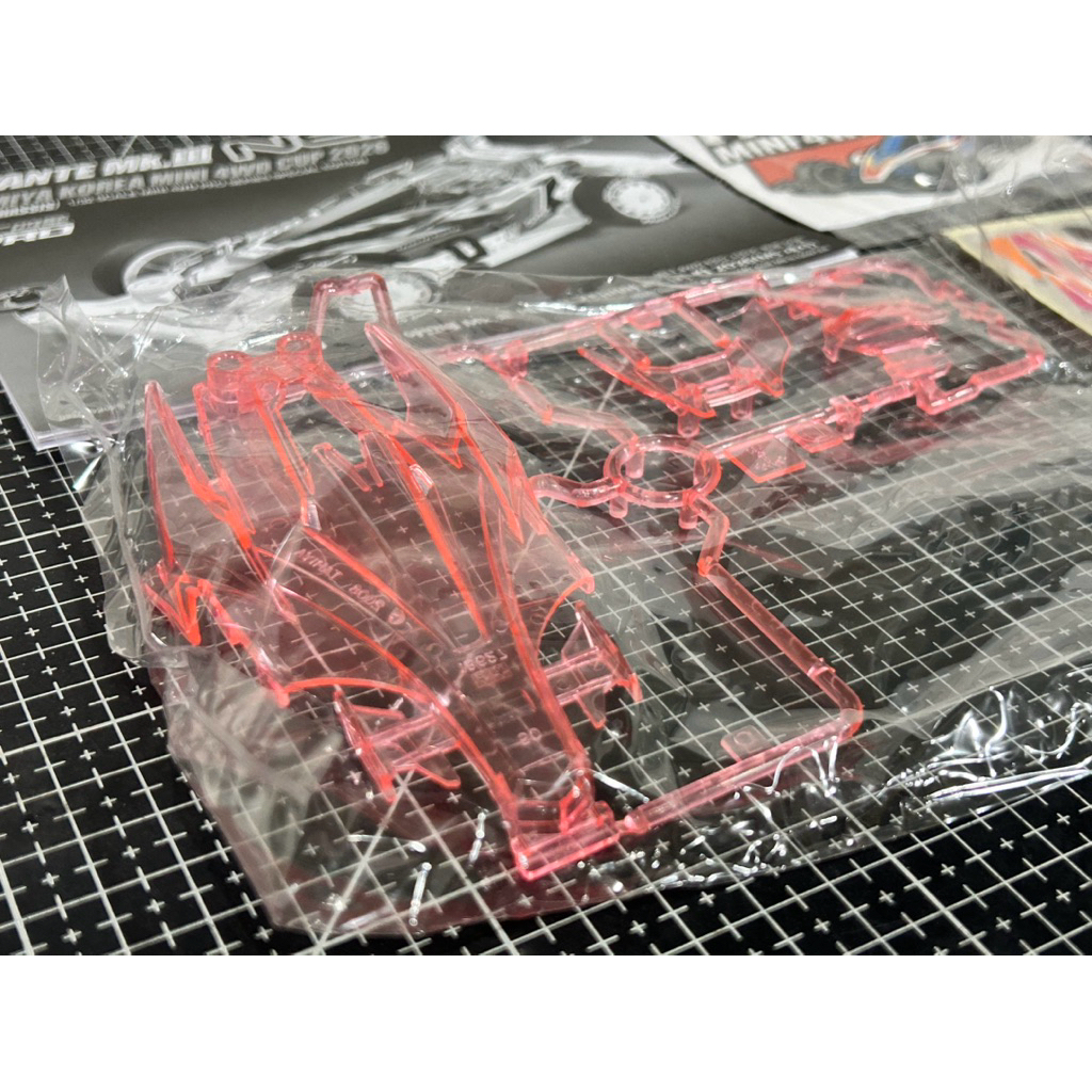 บอดี้ทามิย่ส ชมพูใส + สติ้กเกอร์ Tamiya 92470 - Avante Mk.lll Nero (โครง MS Chassis) TKC 2026 ของแท้