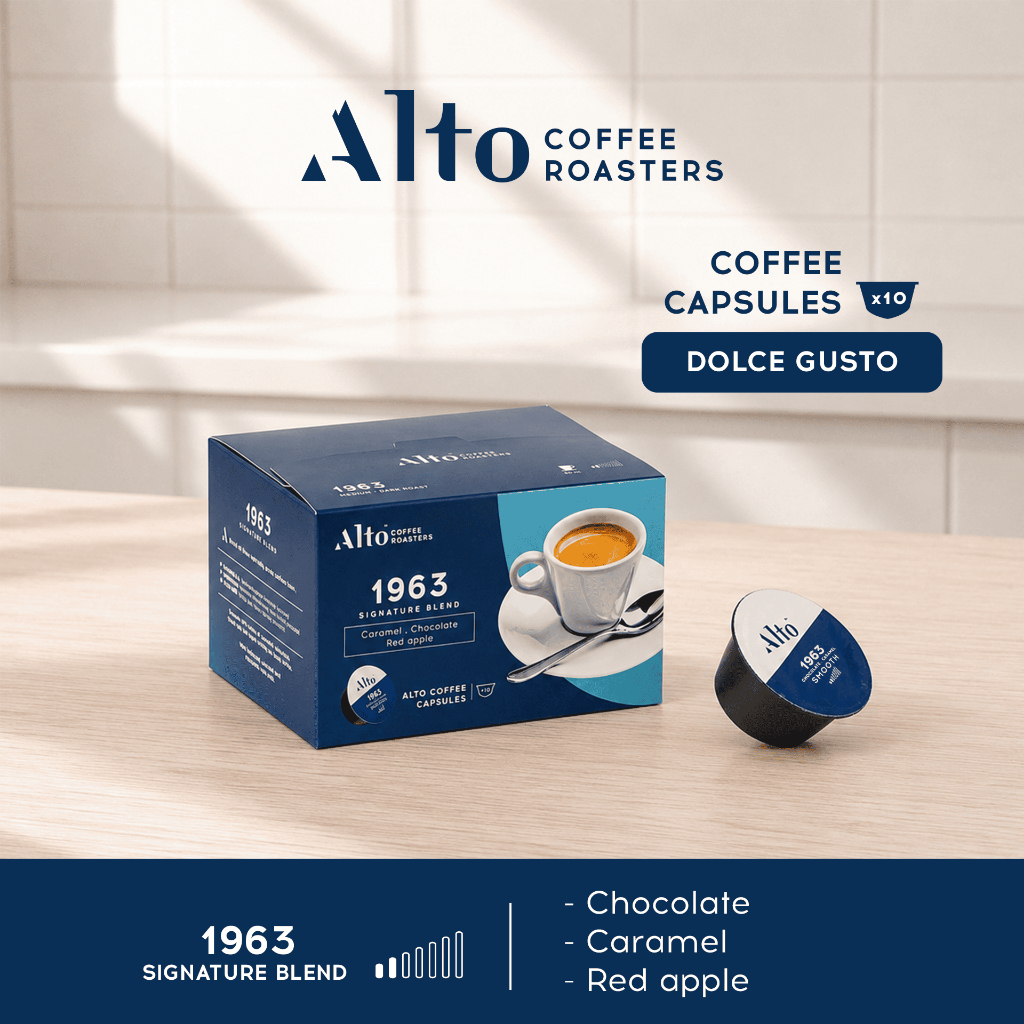 Alto Coffee กาแฟแคปซูล 1963 Signature Blend สำหรับเครื่อง Nescafe Dolce Gusto (10 แคปซูล)