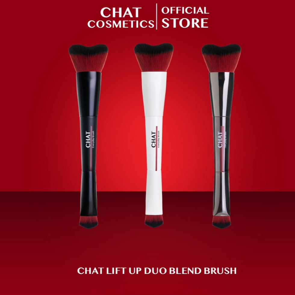 CHAT LIFT UP DUO BLEND BRUSH แปรงลงรองพื้น 2 หัว