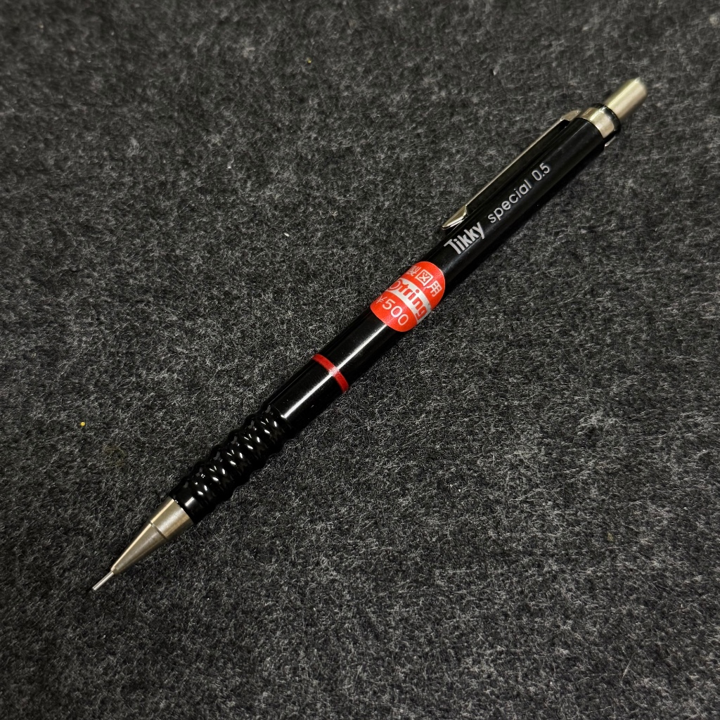 🔴 [385i] ดินสอกด rOtring [Vintage 1980s] Tikky Special 0.5mm สีดำ ของแท้เยอรมนี มือหนึ่งเก่าเก็บ ป้า