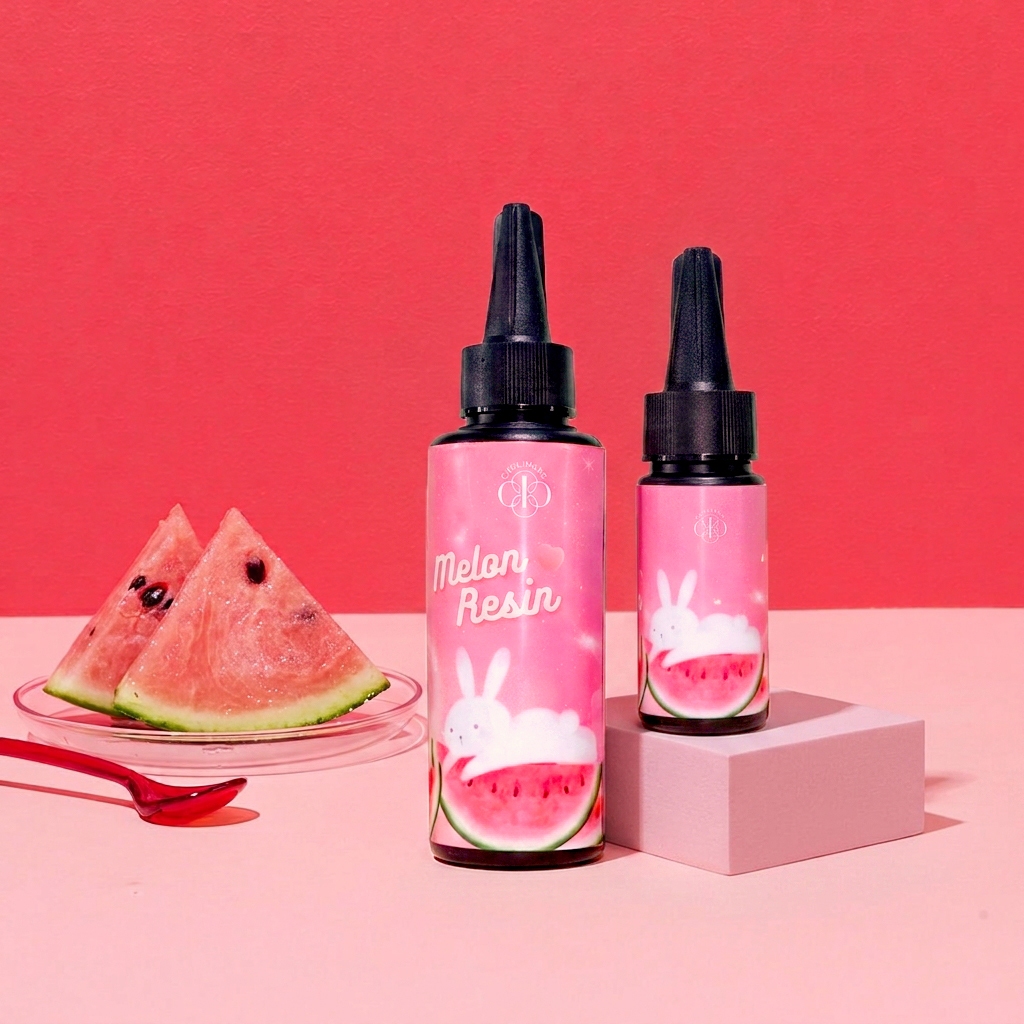 Melon UV LED resin เรซิ่นแตงโม ยูวีเรซิ่นคุณภาพสูง แห้งไว เรซิ่นยูวีแบบแข็ง เรซิ่นไม่ต้องผสม เรซิ่นหล่อเคลือบ